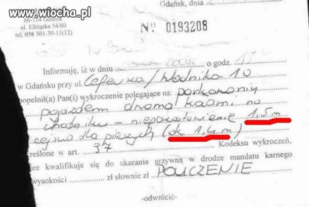 Na przyszłość proszę wozić ze sobą miarę ...