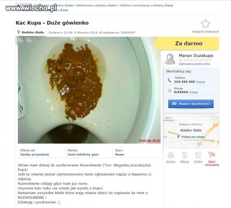 Tablica - sprzedam... kupę???