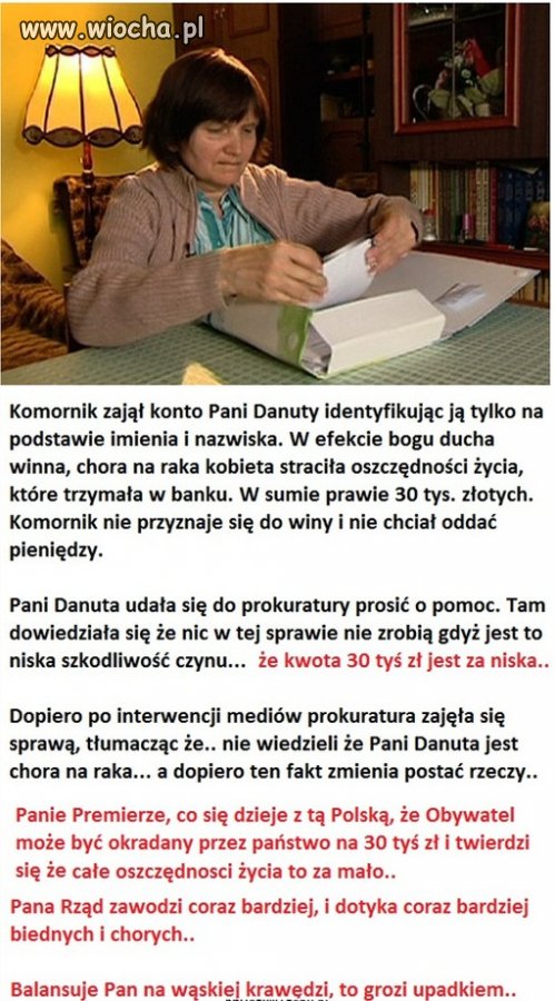Komornik zabrał 30 tys zł.