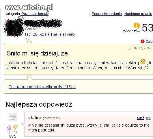Ciekawy sen...