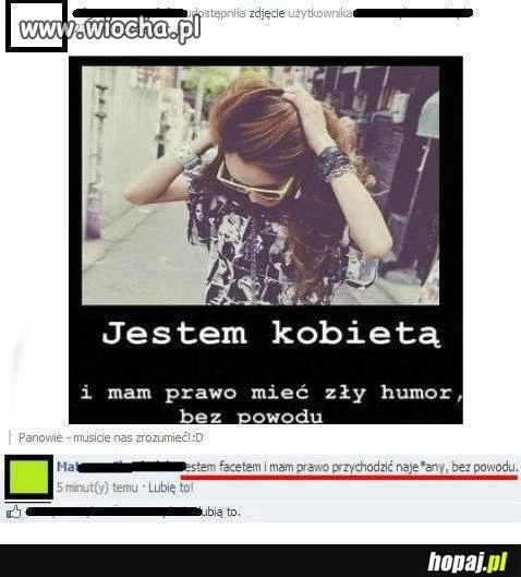Jestem za takim równouprawnieniem