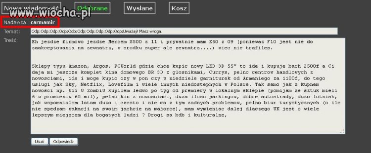 Kolejny pseudozarobas z UK chełpiący się gratami