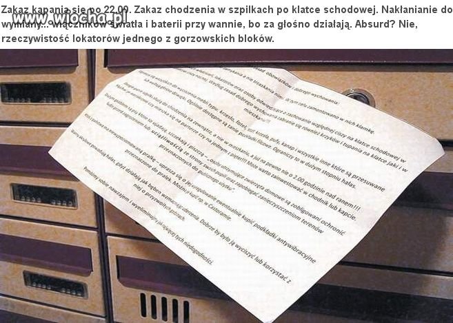 Zakaz kąpieli po 22 czy chodzenia w szpilkach...