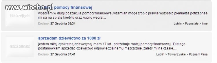 Lubie przeglądać ogłoszenia regionalne
