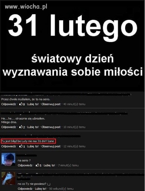 31 luty...