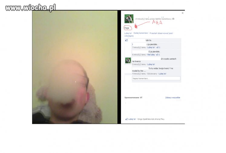 Lans na faje i ładny uśmiech.