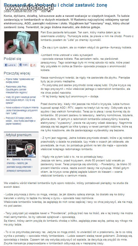 Żona pod zastaw 