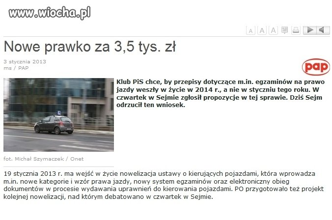 Prawko za 3,5 tys. zł 