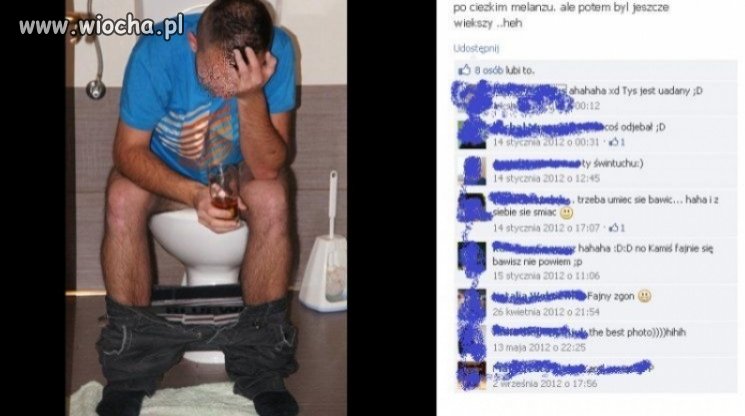 "Po ciężkim melanżu..."