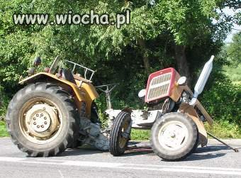 Chyba jechał 100km/h i w coś uderzył