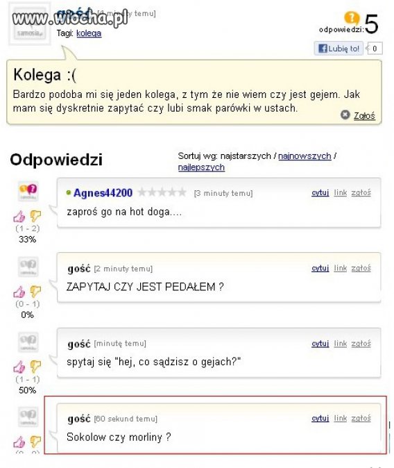 Bardzo mi się podoba jeden kolega...