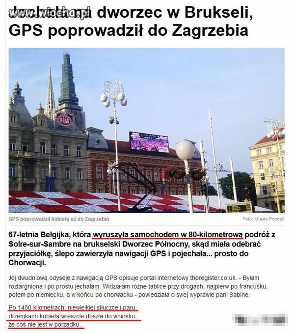 Gps zrobił ją w Ch..a