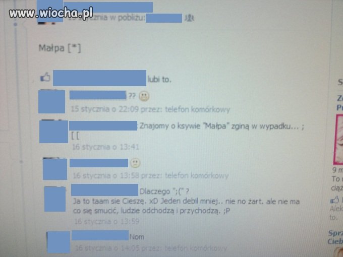 Obym nie miała takich znajomych...