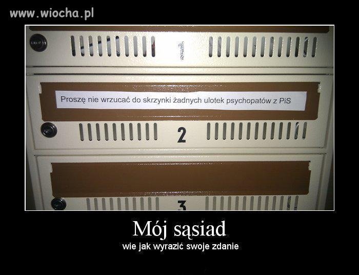 Chyba dużo miał tych ulotek