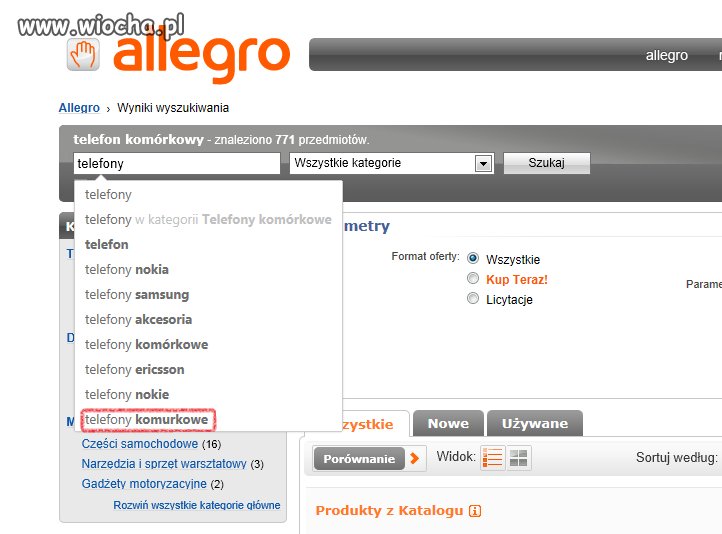 Wiocha na allegro