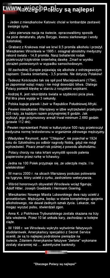 Dlaczego Polacy są najlepsi.