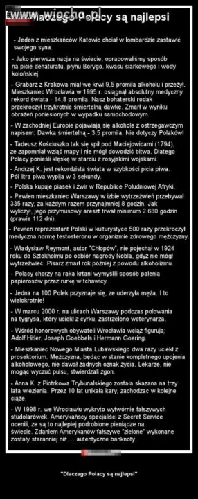 Dlaczego Polacy są najlepsi.