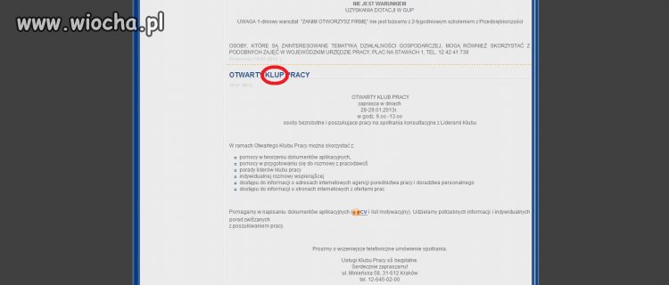 Krakowski urząd pracy 