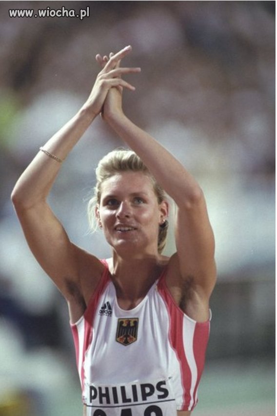 Katrin Krabbe - niemiecka sprinterka.