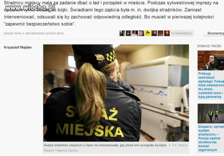 Ja pytam:co należy do obowiązków straży miejskiej?