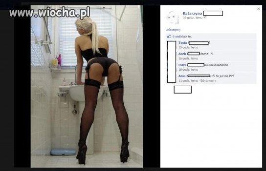 Blondyneczka Pokazuje swoje wdzięki na Fb ... 