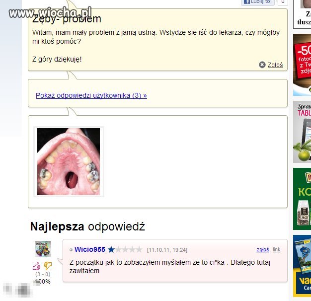 ... myślałem że to ci*ka. Dlatego tutaj zawitałem