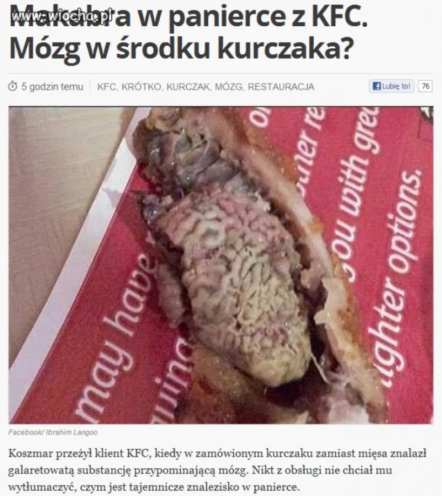 KFC Soo Good... czy na pewno? Wiocha dla KFC
