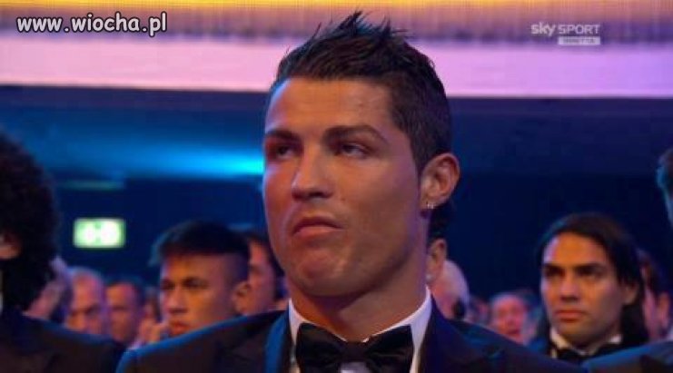 Mina Ronaldo po ogłoszeniu zdobywcy.