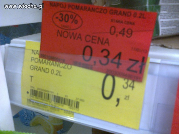 Przecena w tesco