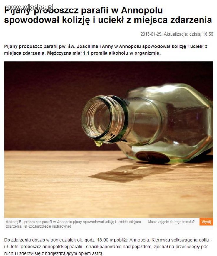 Kolejny pijany proboszcz ...