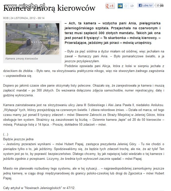 Fotoradary są już niemodne.