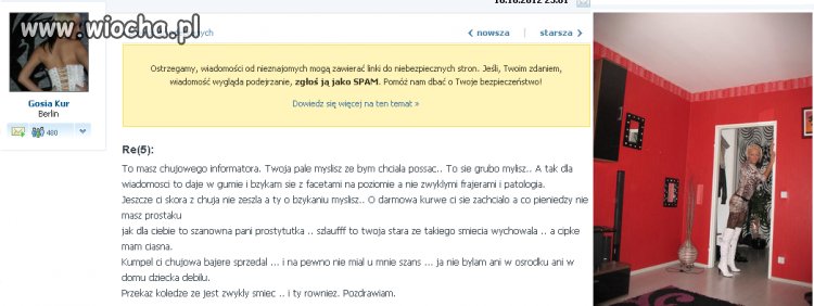 Szanowna pani prostytutka...