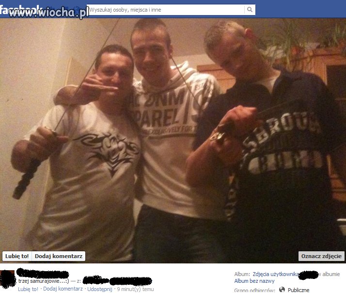 Trzej samurajowie z facebooka