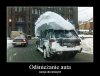 Za nie odśnieżone auto mandat  to rozumiem