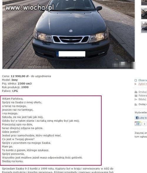 Tak się sprzedaje auto