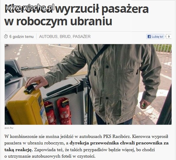 Wiocha dla kierowcy