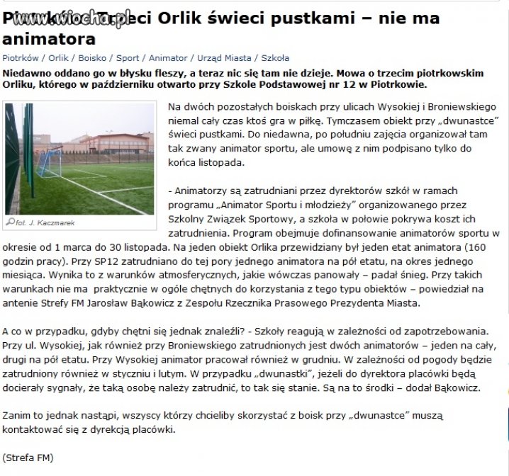 Orlik wybudowany za pieniądze podatników