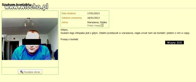 Nie wiem, czy on wiedział o jej ciąży