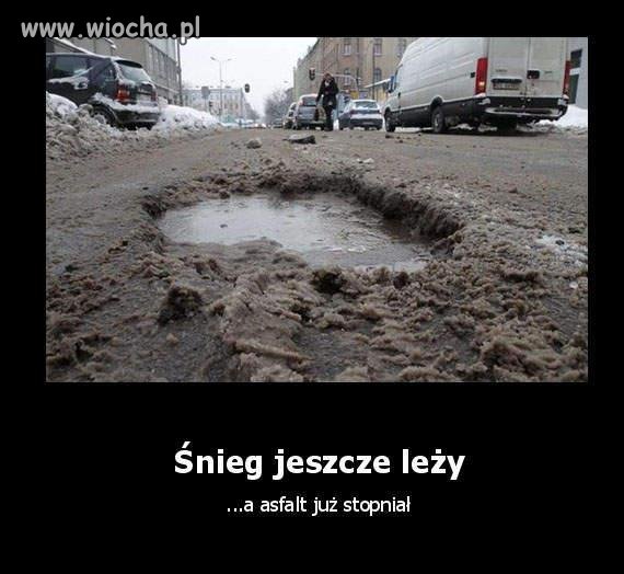 Śnieg jeszcze leży 
