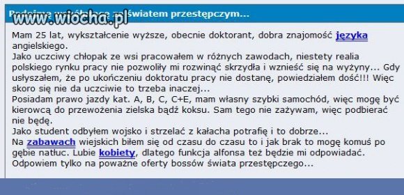 Podejmę współpracę ze światem