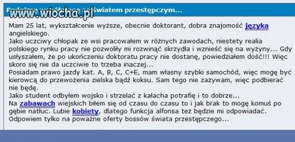 Podejmę współpracę ze światem