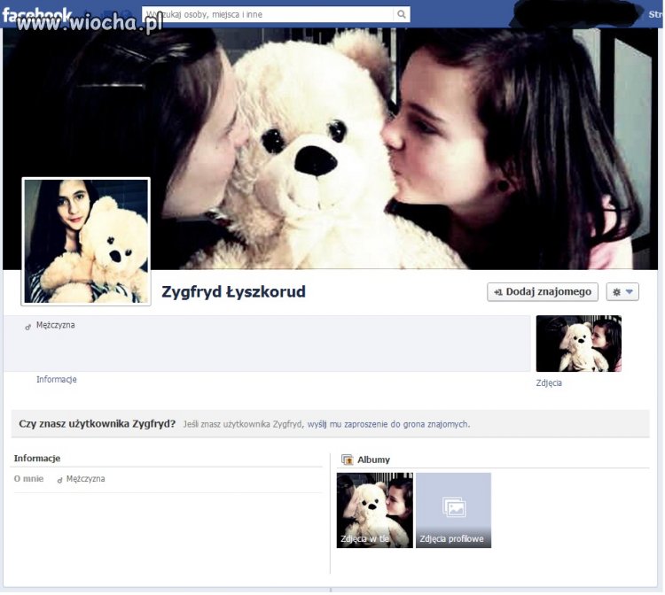 ...Jak można zrobić konto facebook miśkowi? 