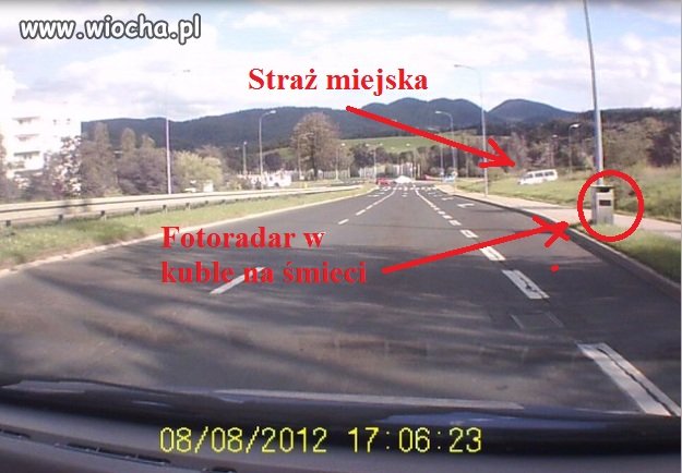 Prosta droga -typowe miejsce na łapankę...