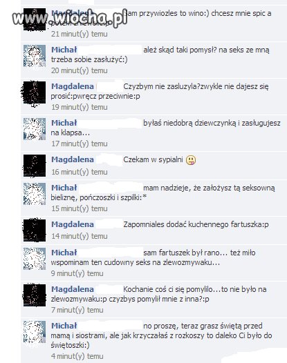 Rozmowa kochanków na forum