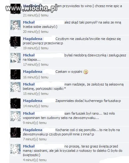 Rozmowa kochanków na forum