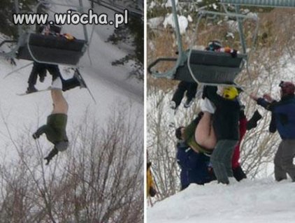 Taka tam fotka przy zjeździe z wyciągu... 