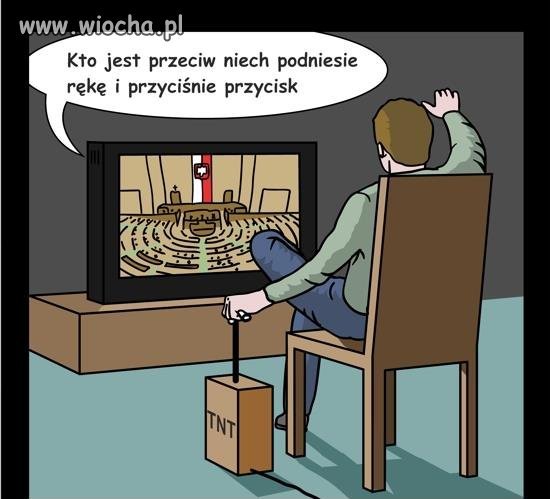 Ja podnoszę obie ręce i naciskam przyciski