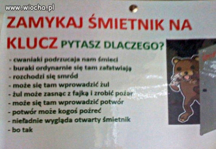 Ani słowa o pedomisiu.