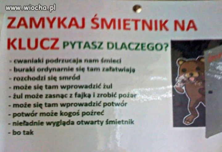 Ani słowa o pedomisiu.
