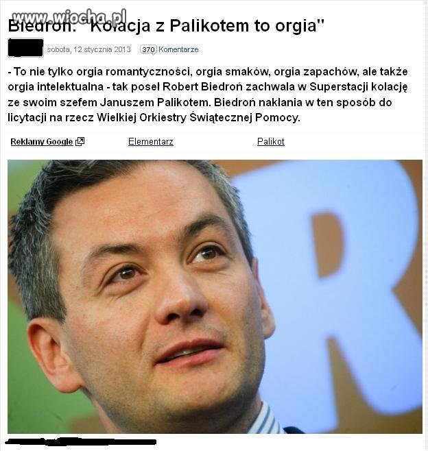 Orgia Biedronia z Palikotem